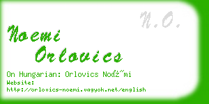 noemi orlovics business card